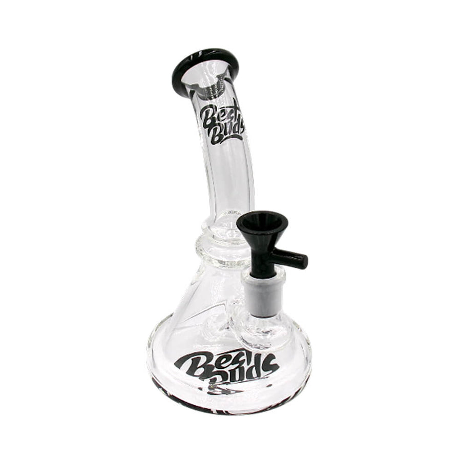 Best Buds Bent Neck Glass Bong 19.5cm