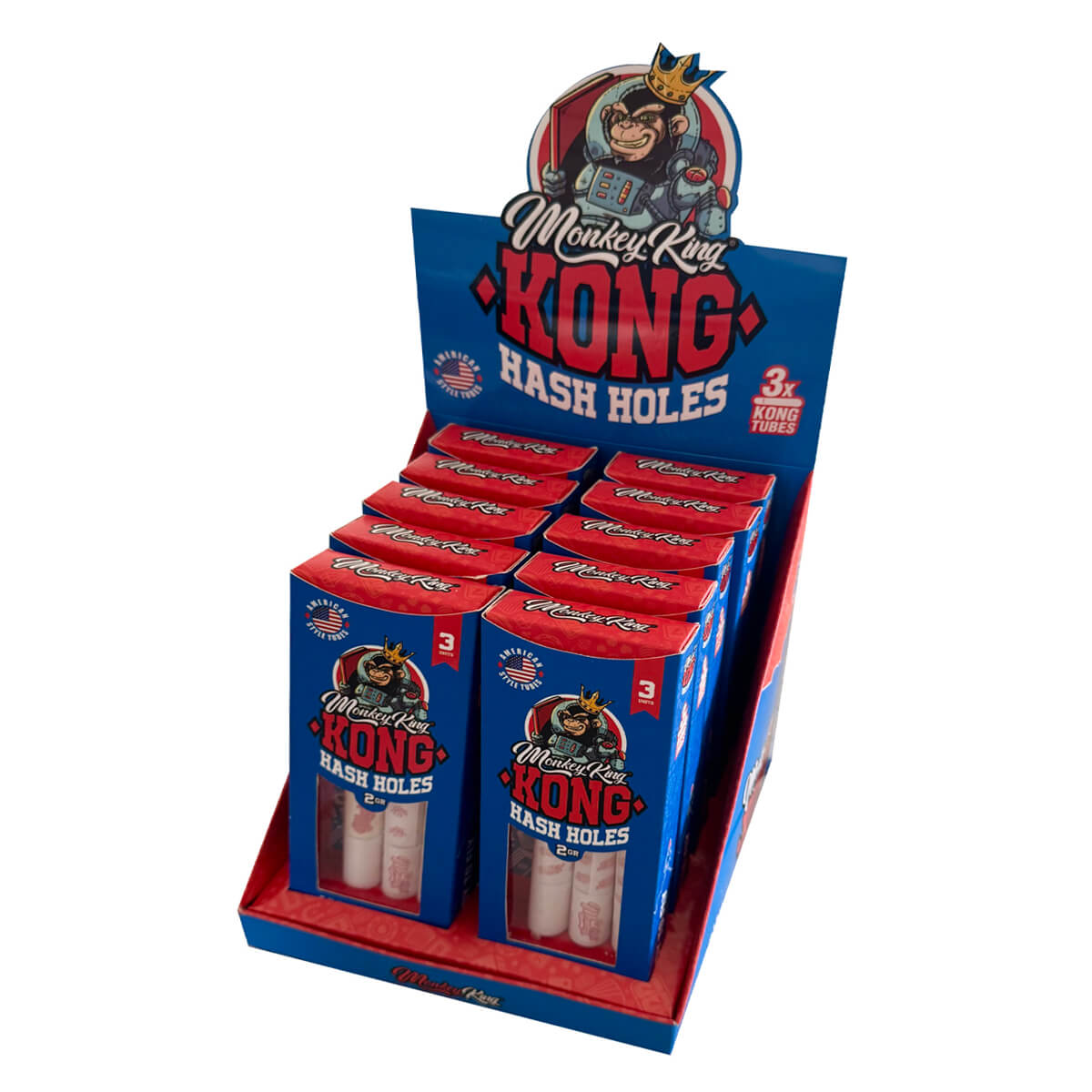 Monkey King Kong Hash Holes Cones with Tray