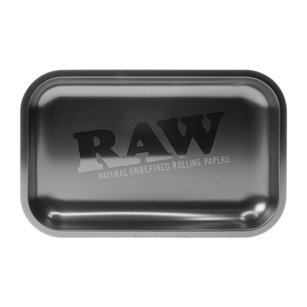 RAW – Black Large Metal Rolling Tray