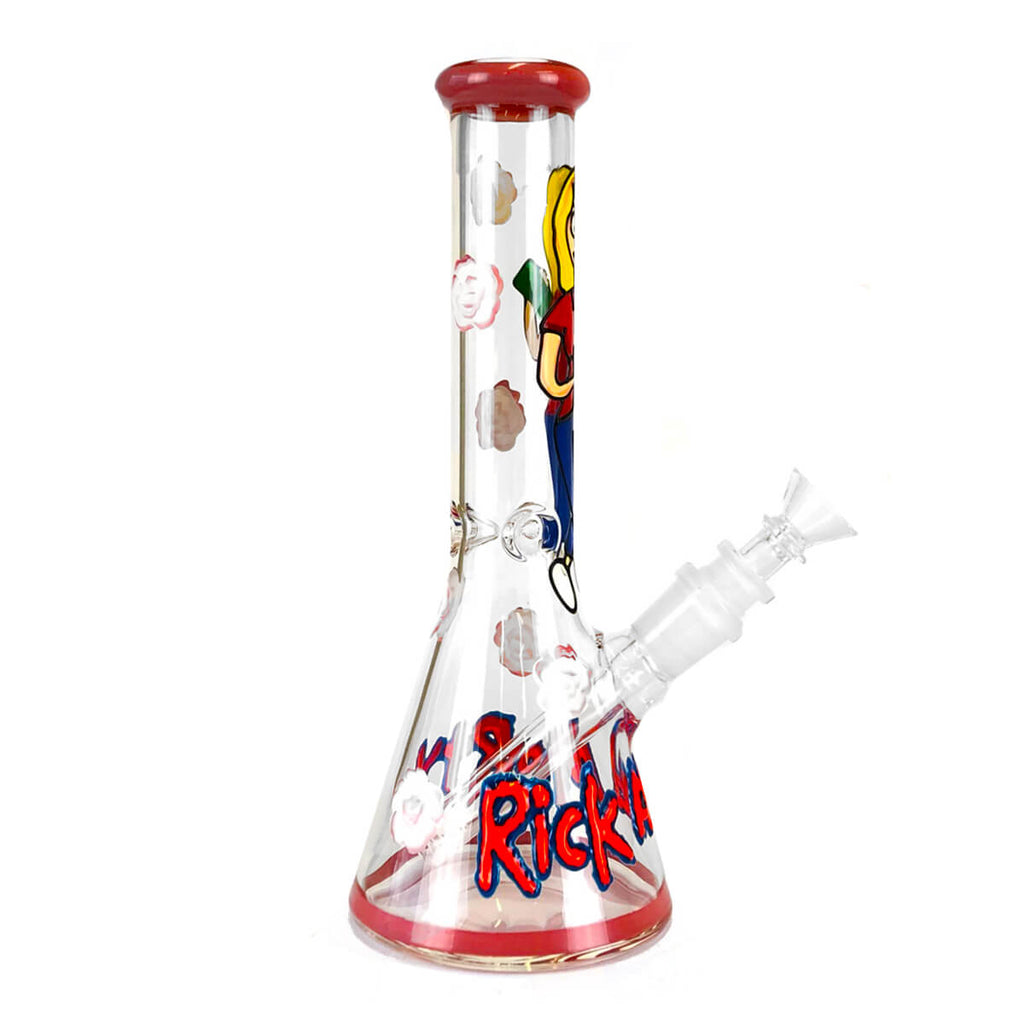 Cartoon Girl Handcrafted Glass Bong 25cm