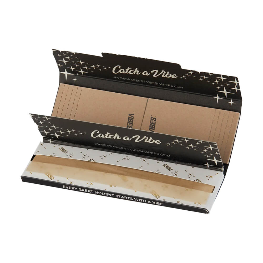 VIBES Rolling Papers King Size Slim with Tips Ultra Thin