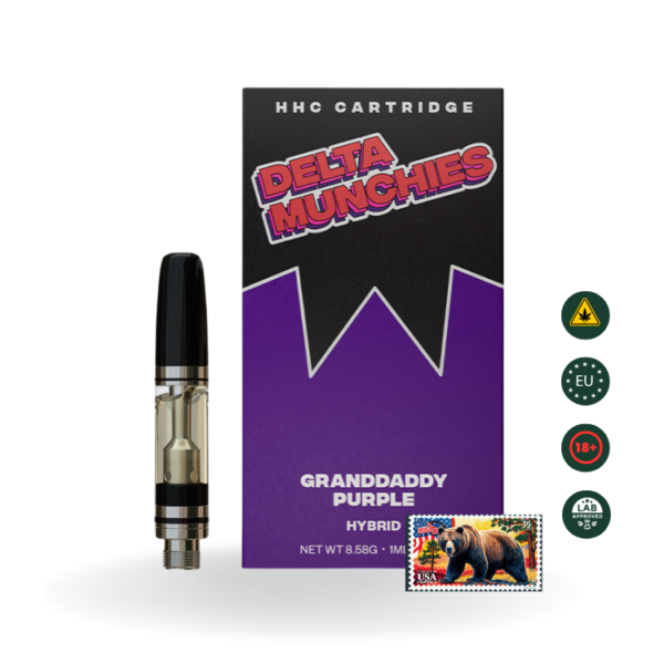Delta Munchies Vape Cart - Granddaddy Purple