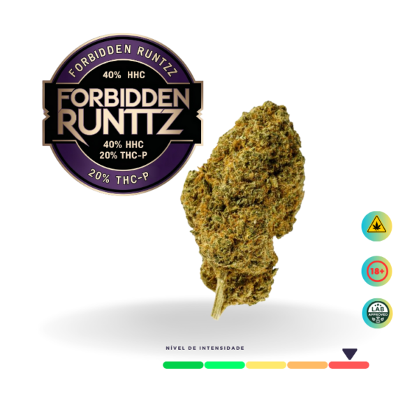 Flôr Seca  Forbidden Runtz 40% HHC e 20% THC-P